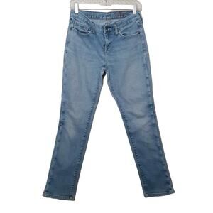 GAP vintage womens straight jeans 6R blue stretch denim grunge 8" rise